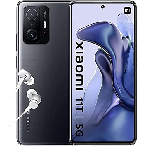 Xiaomi 11T Pro 5G Smartphone + Kopfhörer (8+128GB, 6.67" 120Hz AMOLED-Display und Dolby Vision , 108MP in Profiqualität, Qualcomm Snapdragon 888, 120W Xiaomi Hyper Charge) Grau - Exklusiv bei Amazon