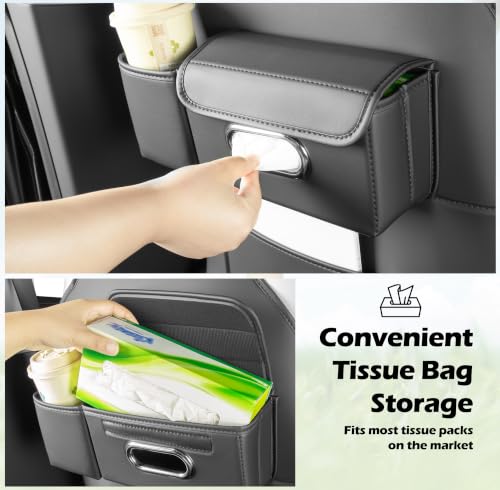 Image of TOPABYTE Seat Back Kick Protector Organizer for Tesla Model Y Model 3