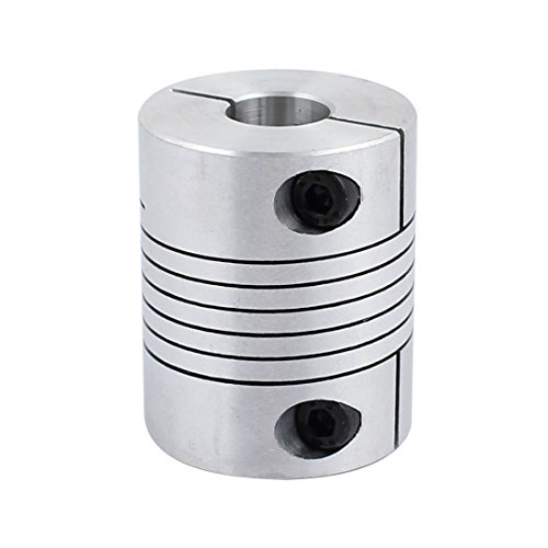 Aexit Motor Shaft Electrical equipment 12mm to 16mm Joint Helical Beam Coupler Coupling 32mm Dia 40mm Length