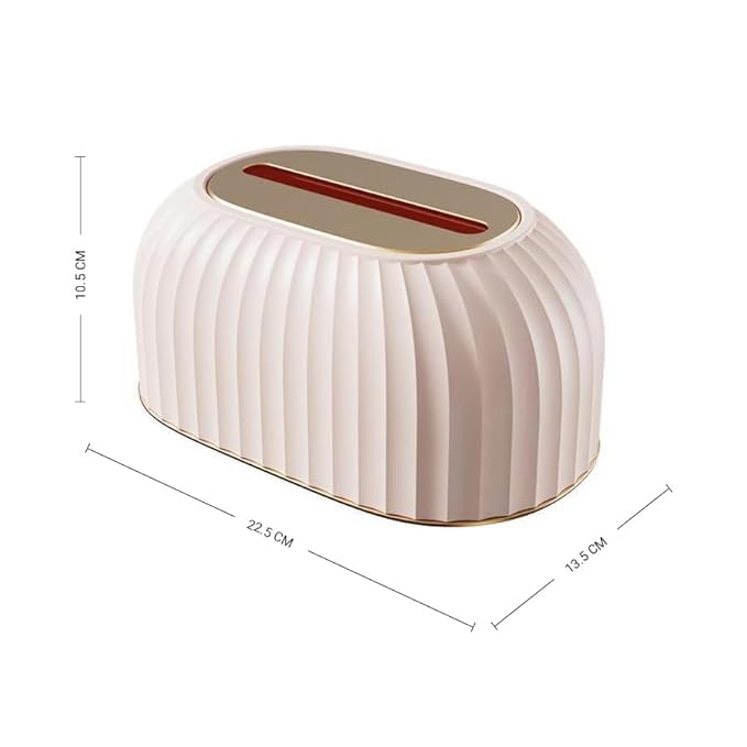 JAMBUVANTI Streak Tissue Box Holder with Automatic Spring/Desktop Facial Paper Towel Dispenser for Office, Home, Restaurants, cafes, Hotels & Hospitals (Lavender) 1