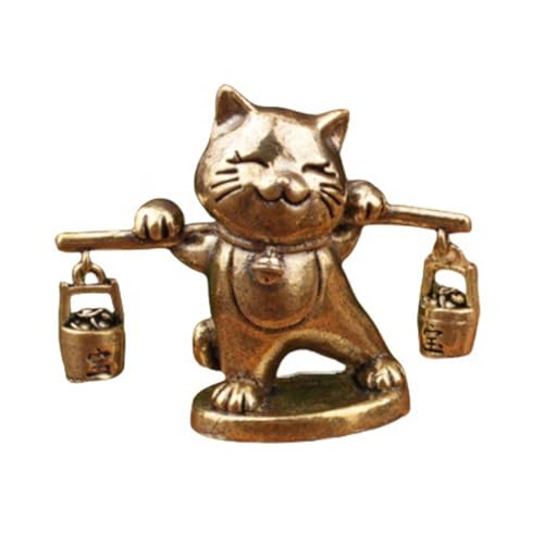 LEADSDGE Figura tradicional china de gatos
