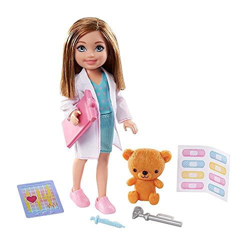 Barbie GTN87 - Chelsea-Karrierepuppe, Handwerkerin, mit berufsbezogenem Outfit und zugehörigem Zubehör – Bild 4