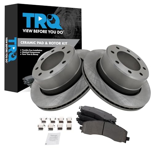 Image of TRQ Brake Pad & Rotor Kit Ceramic Compatible with 2019-2022 Ram 2500 3500