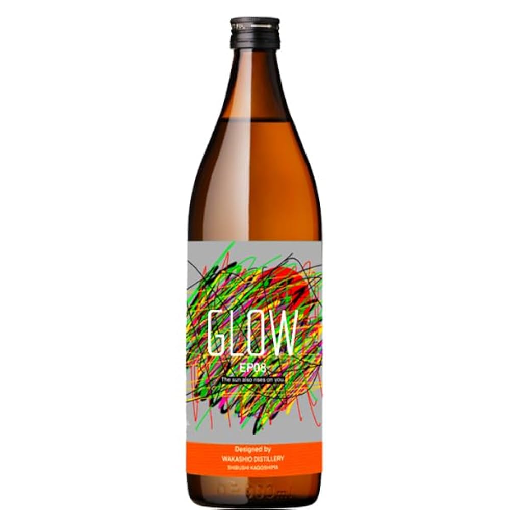 Amazon.co.jp: 若潮 GLOW EP08(グロウ08) 芋焼酎 25度 900ml