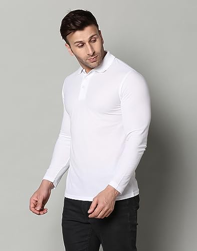 Image of INKKR Full Sleeve Men's Solid Polo Neck T-Shirt Combo