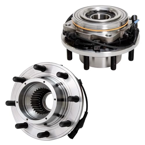 Image of Detroit Axle - 4WD Pair Front Wheel Bearing Hubs for Ford F-350 Super Duty 2008 2009 2010 [DRW] 2 Wheel Hub Bearings Assembly Replacement