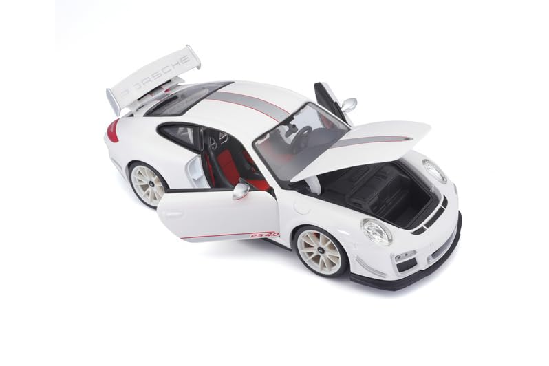 Porsche 911GT3 RS 4.0 blanco a escala 1:18 miniatura 6