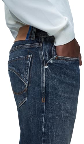 LTB Jeans Tinman 401 Jeans in Blau Mid Rise hergestellt aus Baumwollmischung, Größe 28, 34 5