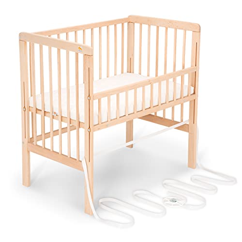 FabiMax Beistellbett BOXSPRING FIX Natur, TÜV geprüft 2022, inkl....