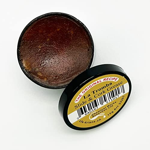 La Tromba Zugfett/Korkfett - The Original Recipe - Ideal für Blasinstrumente - Dose à 15g + Poliertuch aus Mikrofaser