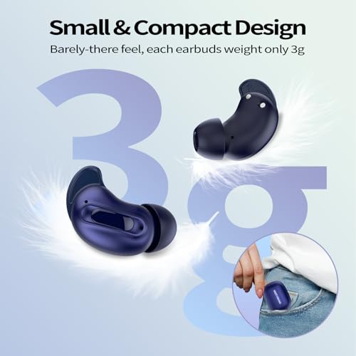 undefined Sleep Earbuds, Mini ANC Wireless Earbuds Bluetooth 5.4 Headphones Deep Bass Stereo, 48H Playtime Ear Buds, 4 ENC Noise Cancelling Mic, In Ear IP7 Waterproof Earphones for Side Sleepers,Touch Control の商品画像 8