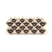 Kamenstein 5085178 Criss-Cross 18-Jar Bamboo Countertop Spice Rack Organizer with Free Spice Refills for 5 Years
