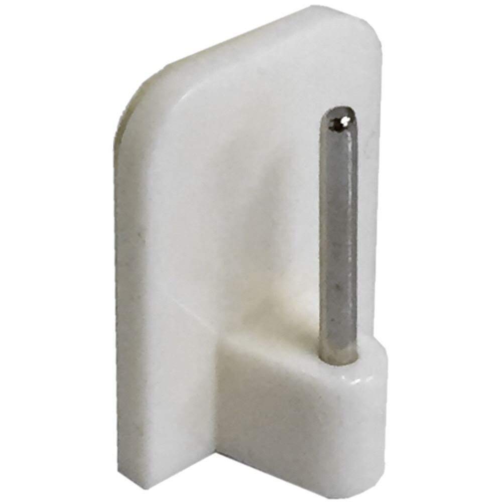 Onestopdiy.com White 4 X Self Adhesive Stick On End Hooks For Net Curtain Wire (Pack Of 8)