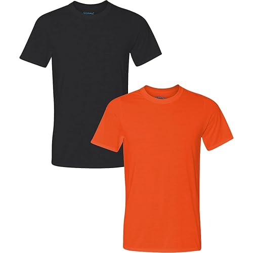 Gildan Men's Moisture Wicking Polyester Performance T-Shirt, 2-Pack