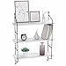 Produktbild Athomestore Wandregal Schweberegal Weiss Bücherregal Hängeregal 3 Fächer Regale Weiß Hängeboards, Nordischer Stil