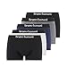 Produktbild bruno banani Herren Shorts Contest - 5er Set - Boxershorts Herren Baumwolle mit Stoffgummibund - ohne Eingriff - Memory Effekt schwarz//schwarz//blau//weiß//grau, M