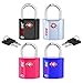 4 Colors TSA Approved Luggage Locks Ultra-Secure Dimple Key Travel Locks with Zinc Alloy Body