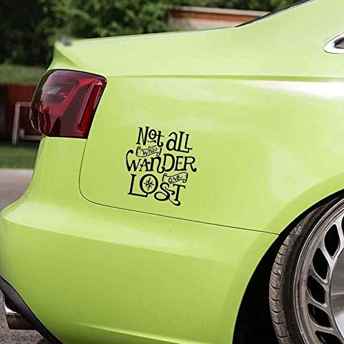 Not All Who Wander Are Lost Fun Window Bumper Vinyl Sticker...
