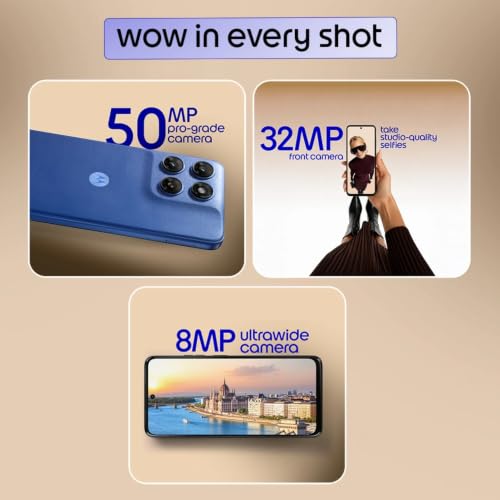 Image of Motorola G77 Power (Pantone Impenetrable, 8GB RAM, 128GB Storage) | MediaTek Dimensity 6400 Octa-Core Processor | 50MP + 8MP AI Dual Rear Camera | 32MP Front Camera | 6.72-inch FHD+ 120Hz Display |