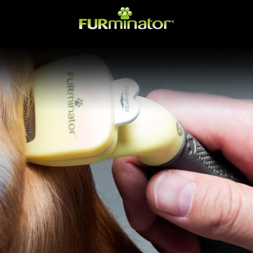 FURminator deShedding-Tool Hund Größe XS Kurzhaar - Hundebürste für sehr kleine Hunde zur Entfernung der Unterwolle - Verbessertes Design