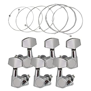 YGYGYG 1 Jeu De Cordes De Guitare + 3R 3L Fermés Pinces De Réglage De Guitare Accordeurs pour Instrument De Musique… – Image 2