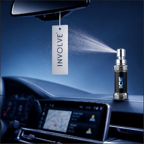 Image of Involve ONE Black Musk Car Perfume & Element Aqua Ice Spray Air Car Perfume Combo (Pack of 2) | Long Lasting Fragrance | Car Fresheners | Car Accessories Interior | Car Accessories 2026