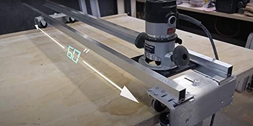 Stone Coat Slab Jig, Router Sled for Woodworking, Levels Wood Slabs Up to 64 Inches Wide Portable, Durable, and Easy to Adjust Great for River Tables and Home Improvement Projects