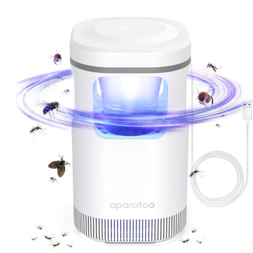 Lámpara Antimosquitos, USB Repelente de Mosquitos Eléctrico Portátil Silencio Lampara Mata Mosquitos Electrico Interior Anti Moscas Trampa Anti Mosquitos Exterior para Doméstico Jardín Cámping