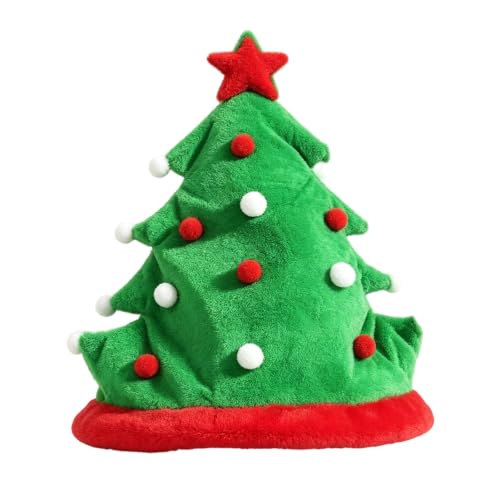 Christmas Tree Hats Adults Funny Cute Xmas Party Costume Santa Hat Women - image 5