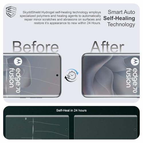 Image of SkyddShield Anti Glare Matte TPU hydrogel Edge to Edge Screen Protector Guard For Motorola Edge 70 Fusion, Motorola Edge 70 Pro and Motorola Edge 70 Pro Plus (6.8 Inch) With Installation Kit | Support Fingerprint | Edge to Edge Coverage