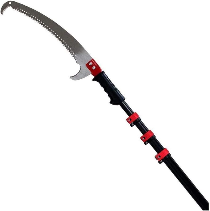 Telescopic Pole Saw with Cutting Blade Professional Extendable Telescoping Landscaping Pole Pruning Saw Used for Trimming Branches and Leaves High-Altitude Fruit Tree Saw Tree Pruner Pole (3.6m)