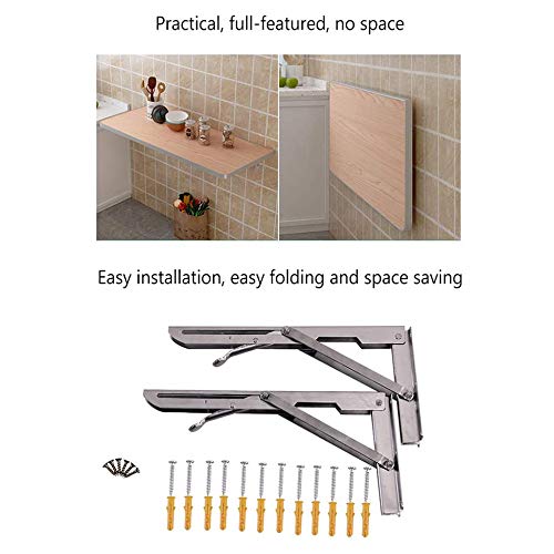 Table murale pliante robuste de 100cm pour un bureau stable