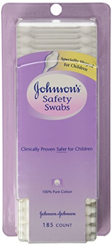 Johnson's Johnsons Safety Swabs, 185-Count Packages (Pack of 3)
