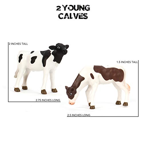 Terra Bauernhoftiere und Babys Figuren – Schafe, Hunde, Kälber, Hasen und mehr – Realistische Tierfiguren Set, Kinder… – Bild 7