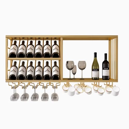 Étagère à vin murale en bois noble, vitrine d'affichage pour bouteilles