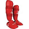 Red Hayashi WKF Approved Karate Shin-Instep Guard