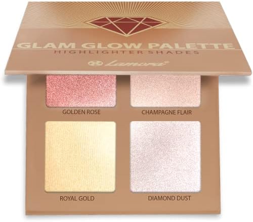 Lamora Makeup Palette Highlighter Iluminador - Glow Bronzer Powder Blush