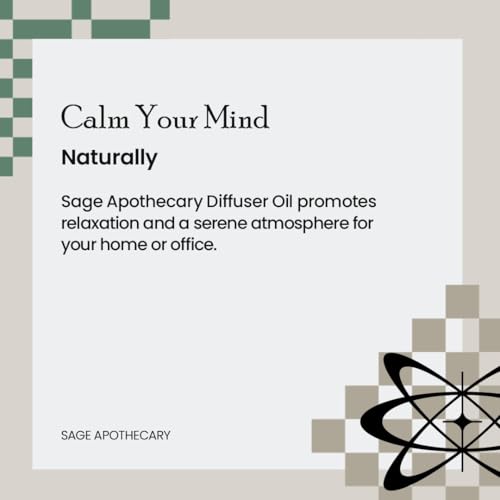 Image of Sage Apothecary Diffuser Oil for Relaxation, Calm Mood, 125 ml (125 ml, Breeze)
