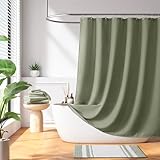 Madison Park Shower Curtain Waffle Weave, Vibrant Dyed, Waffle Shower Curtain 3M Scotchgard Moisture Management, Farmhouse Shower Curtains for Bathroom, Standard: 72x72 Sage Green