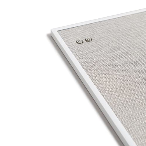 Quadro de avisos U Brands Farmhouse, 35,5 x 35,5 cm, moldura branca