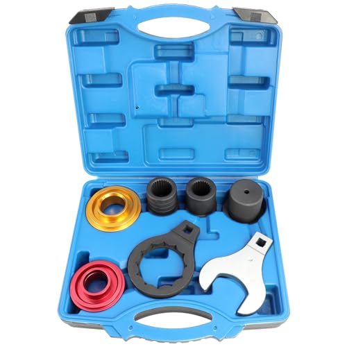 DPTOOL Rear Drive Axle Differential Remover Installer Tool Kit Rear Differential Pinion Seal Tool Compatible with Land Rover Jaguar 3.0 5.0T Replace JLR-205-993 205-994 205-995 205-996 205-997 205-998