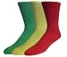 Fine Fit Mens Fancy Solid Color Cotton Socks (3 Pairs)
