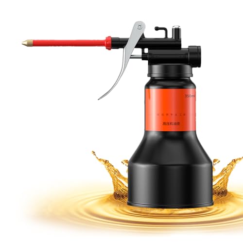 Jarra de – 16 x 8,5 x 7,7 cm, botella de con boquilla recta | Herramienta de lubricación de precisión – 350 ml ABS cobre PET, boquilla recta para garaje, maquinaria pequeña, dispositivos