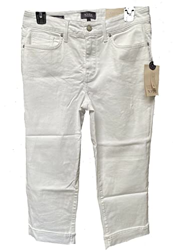 NYDJ Women's Petite Marilyn Crop Cuff Jeans In Optic White3