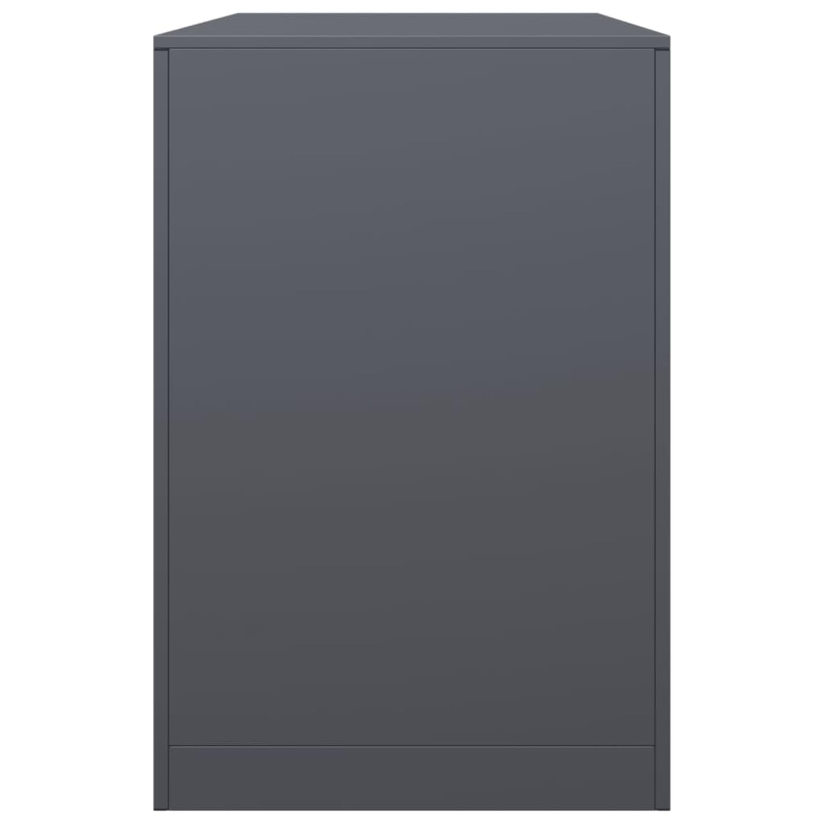 Homgoday Leñero de Acero Gris Antracita 100x40x60 cm, Soporte para leña, Almacenamiento de Troncos, Estante para leñas, Soportes para leña