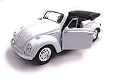 H-Customs Käfer Cabrio Modellauto Auto Lizenzprodukt 1:34-1:39 Weiß