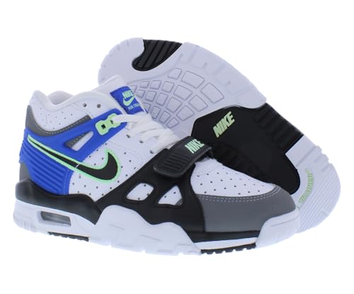 Nike Air Trainer 3 GS Boys Shoes Size 6, Color: White/Grey/Blue