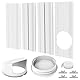 Ninyoon Klimaanlagenfenster Vent -Kit -Siegel - für 13 cm & 15 cm Abgasschlauch für 43-140 cm vertikales und horizontales Fenster, Klimaanlagen -Entlüftungsrohrschlauchadapter - Kein Schlauch