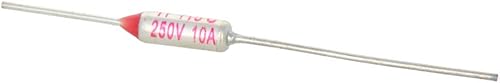 Miniatura 8 de Heyiarbeit 10A 250V Circuito Corte Cortes de Temperatura Fusible 184 Celsius Fusible Térmico para Soplador Termoeléctrico Eléctrico Microondas