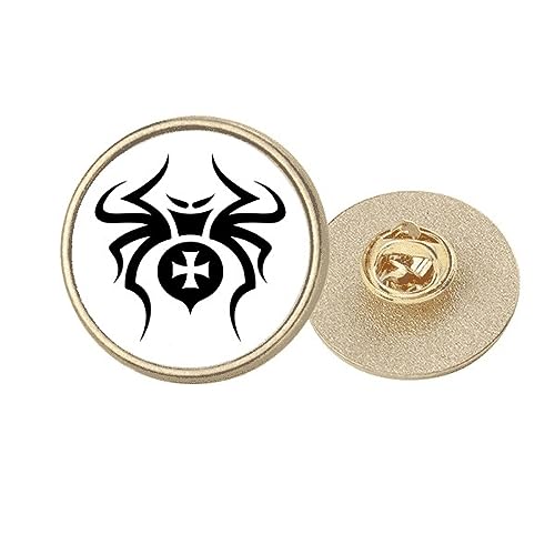 Broche noire motif insecte et araignée idée cadeau original métal doré